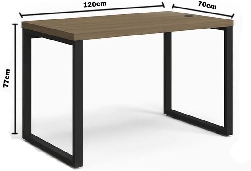 Mesa Escritório Secretária Kappesberg Frame F120 - Marrom