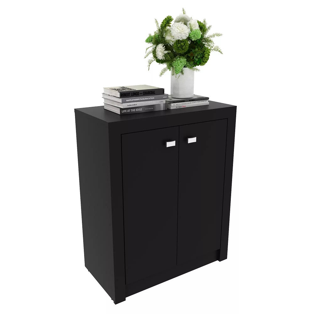 Balcão Multiuso 2 Portas 1 Prateleira Me4103 Tecno Mobili Preto