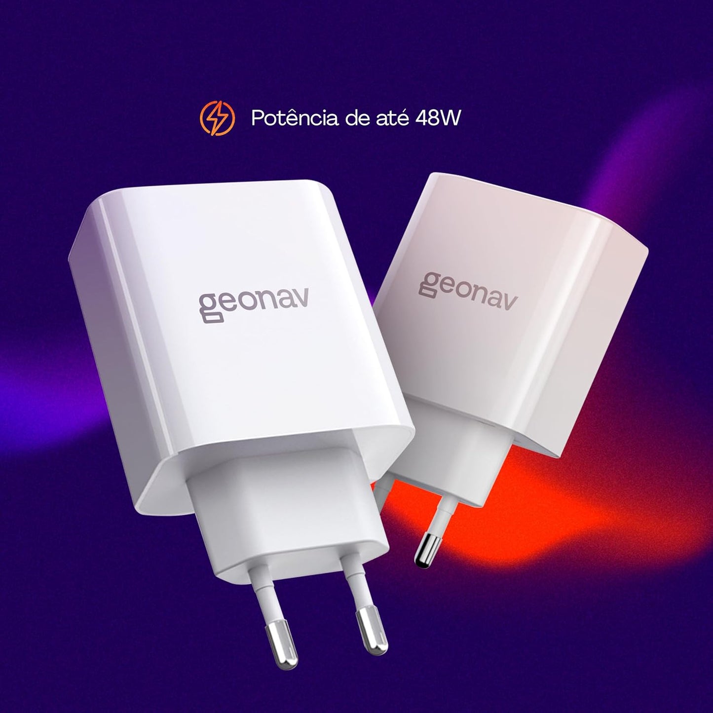 Carregador Superpower Duo 48W Universal GEONAV