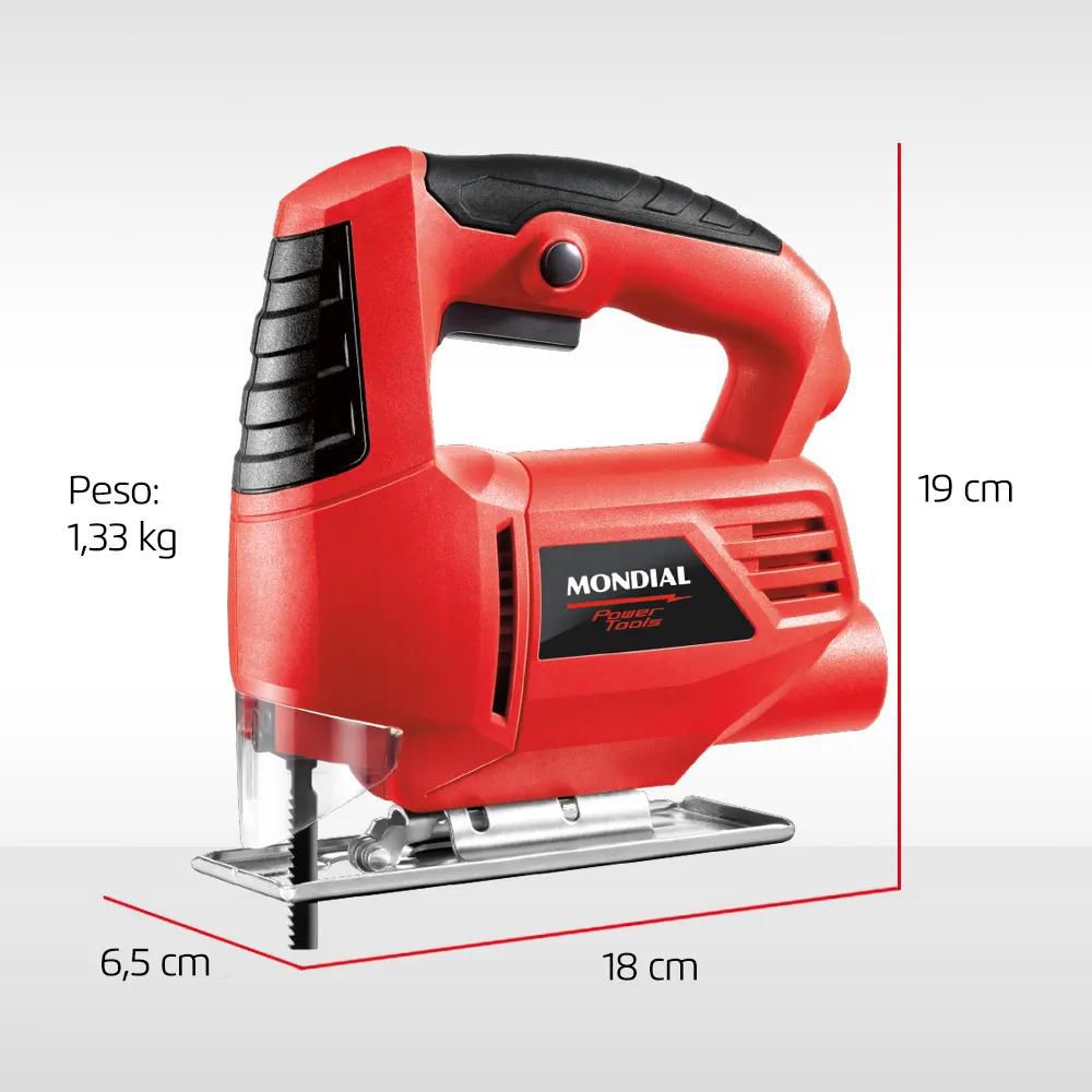 Serra Tico-Tico Mondial Vermelho 450W - FST-03