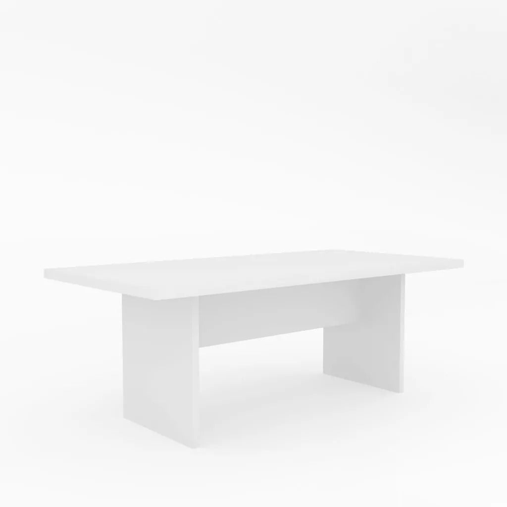 Mesa De Reunião Tecnomobili ME4119 Branco 200cm Para Escritório