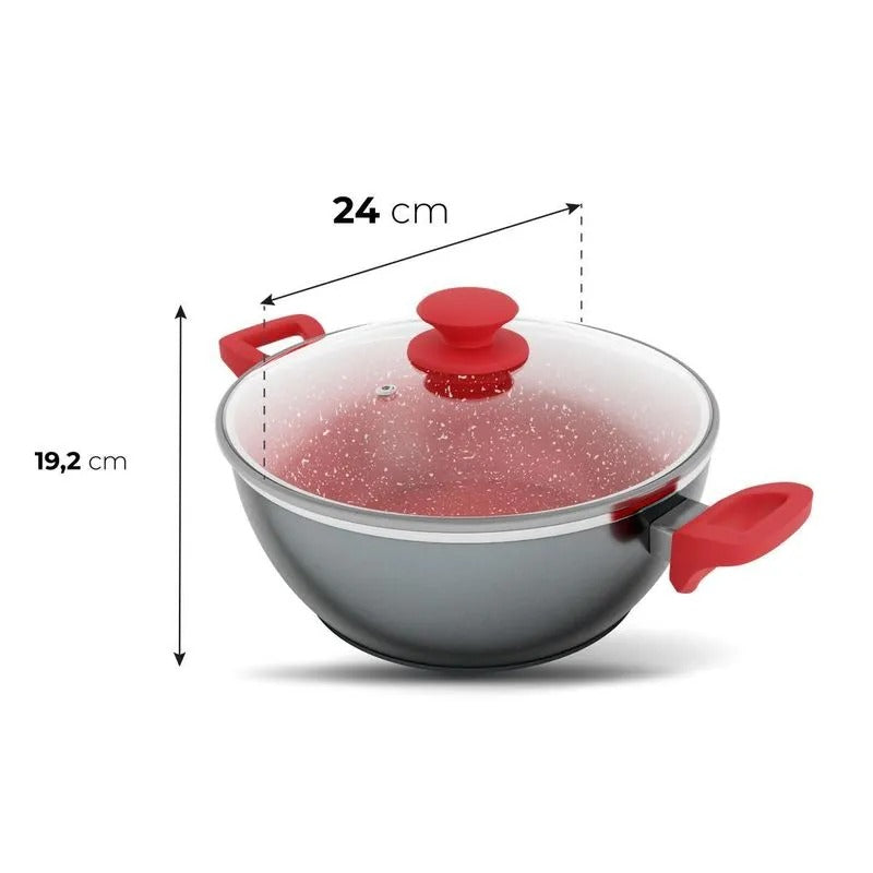 Panela Philco Ppn24a Redstone Com Tampa De Vidro 4,6l