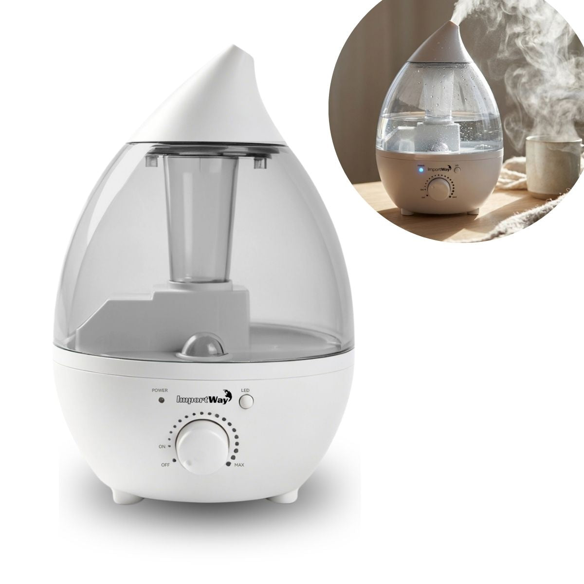 Umidificador De Ar Ambiente 1,3l Elétrico Bivolt