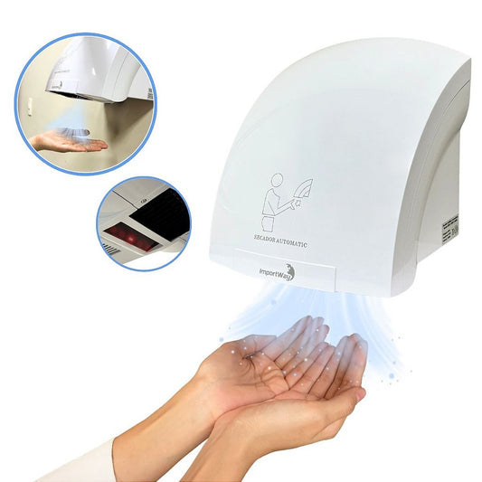 Secador de Mãos Automático Sensor Importway 12m/s 1500W 127V