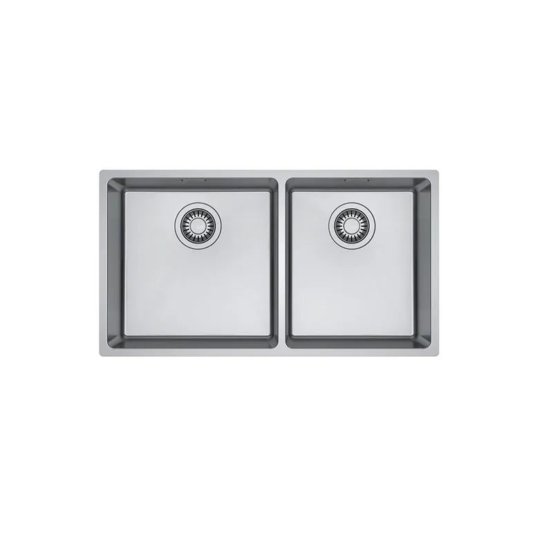 Cuba Dupla Franke Linea FEX 220-40/34 Aço Inox 80x44cm Com Acessórios Embutir ou Sobrepor