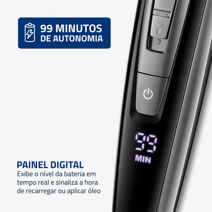 Aparador de Pelos PraticGroom Mondial Preto 6W Bivolt - BG-09