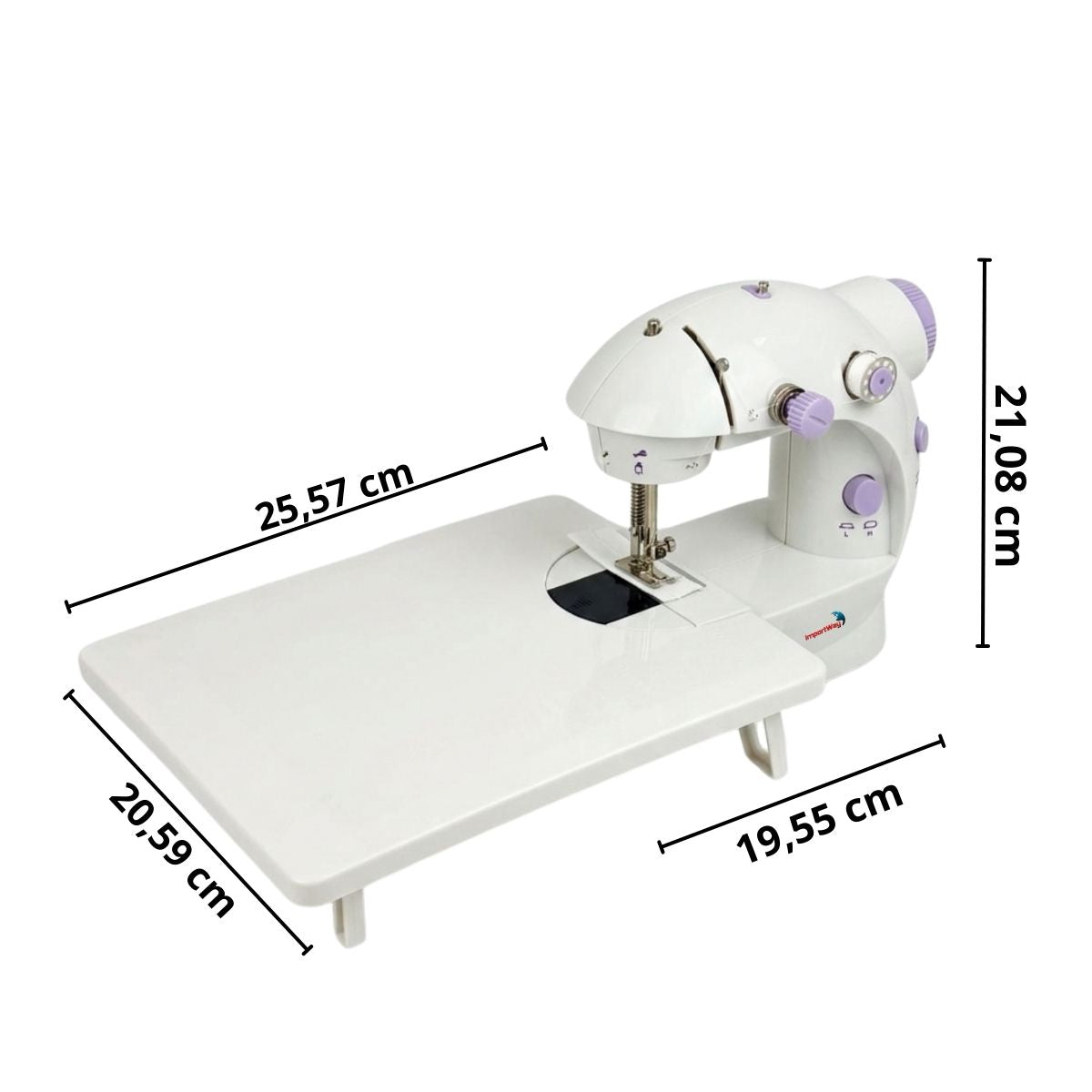 Mini Máquina De Costura Portátil Com Mesa E Kit DE Costura - IWMC507K