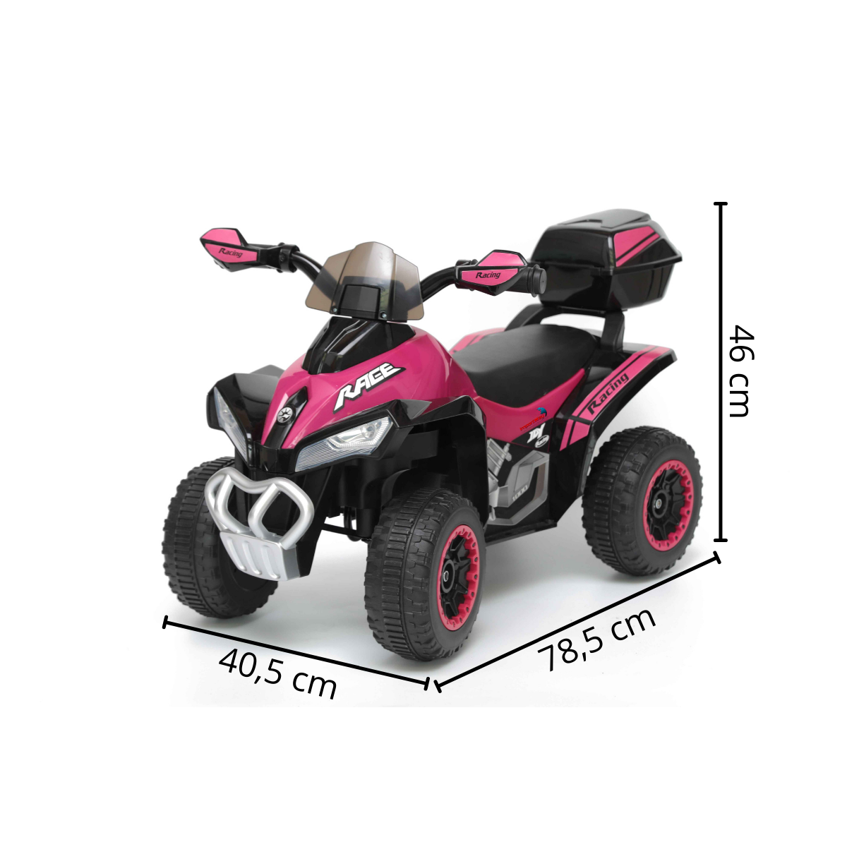 Quadriciclo Elétrico Infantil Rosa Importway