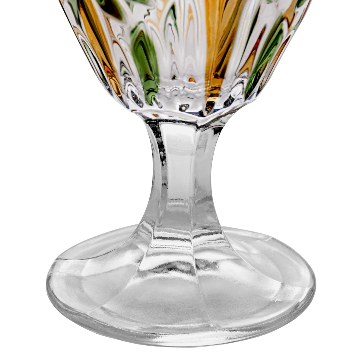 Conjunto 6 Taças Palm Tree Handpaint 450ml Cristal Ecológico - Wolff