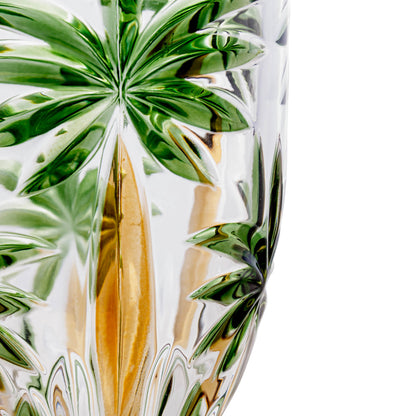Conjunto 6 Taças Palm Tree Handpaint 450ml Cristal Ecológico - Wolff