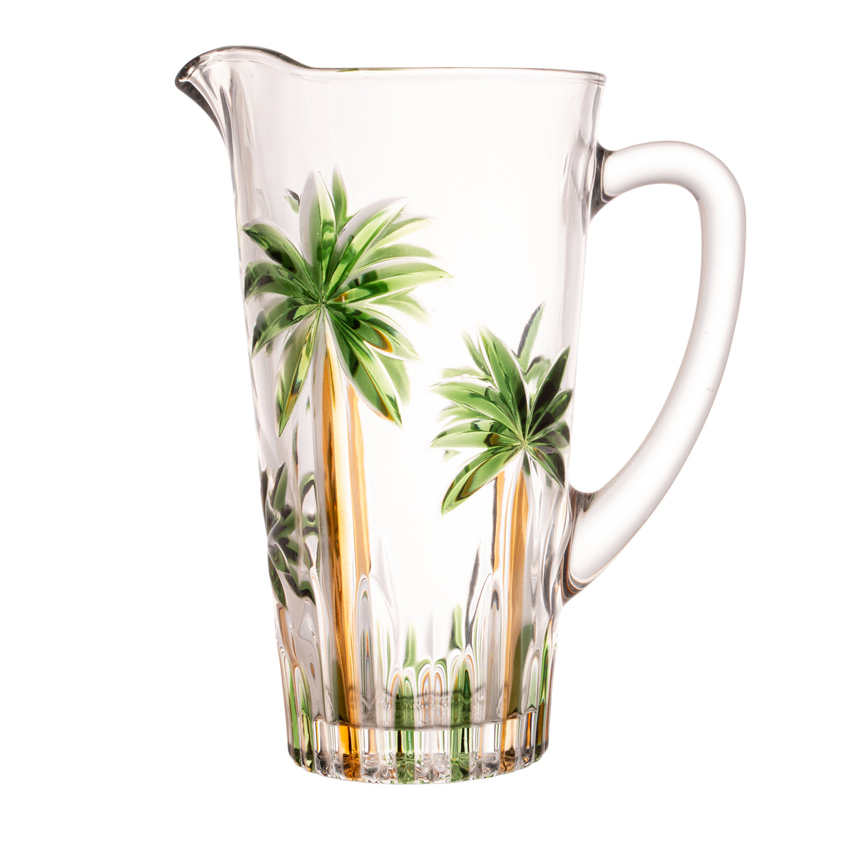 Conjunto Jarra 1,2L 6 Copos 330ml Cristal Palm Tree Wolff