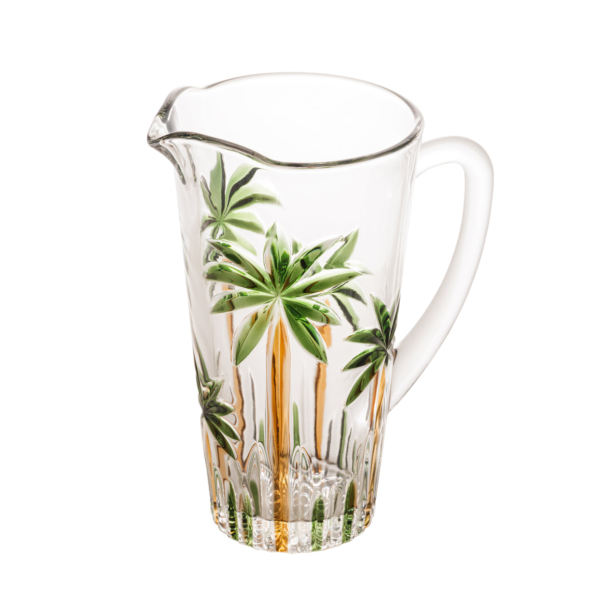 Conjunto Jarra 1,2L 6 Copos 330ml Cristal Palm Tree Wolff