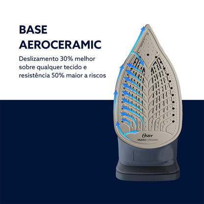 Ferro de Passar a Vapor Oster Aeroceramic 250ml com Vapor Vertical 127V