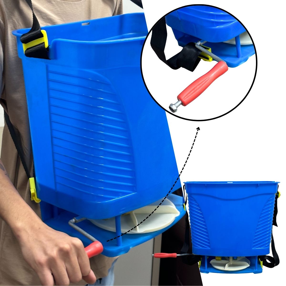 Adubadeira Semeadeira Com Alça Para Costas 25L Importway IWAS011