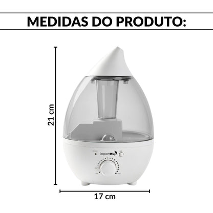 Umidificador De Ar Ambiente 1,3l Elétrico Bivolt