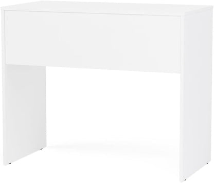 Mesa Escrivaninha Tijuca 90cm 2 Gavetas Branco - Politorno