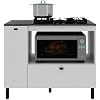 Balcão Cooktop 99,7cm Branco Mármore Lunar Tecnomobili