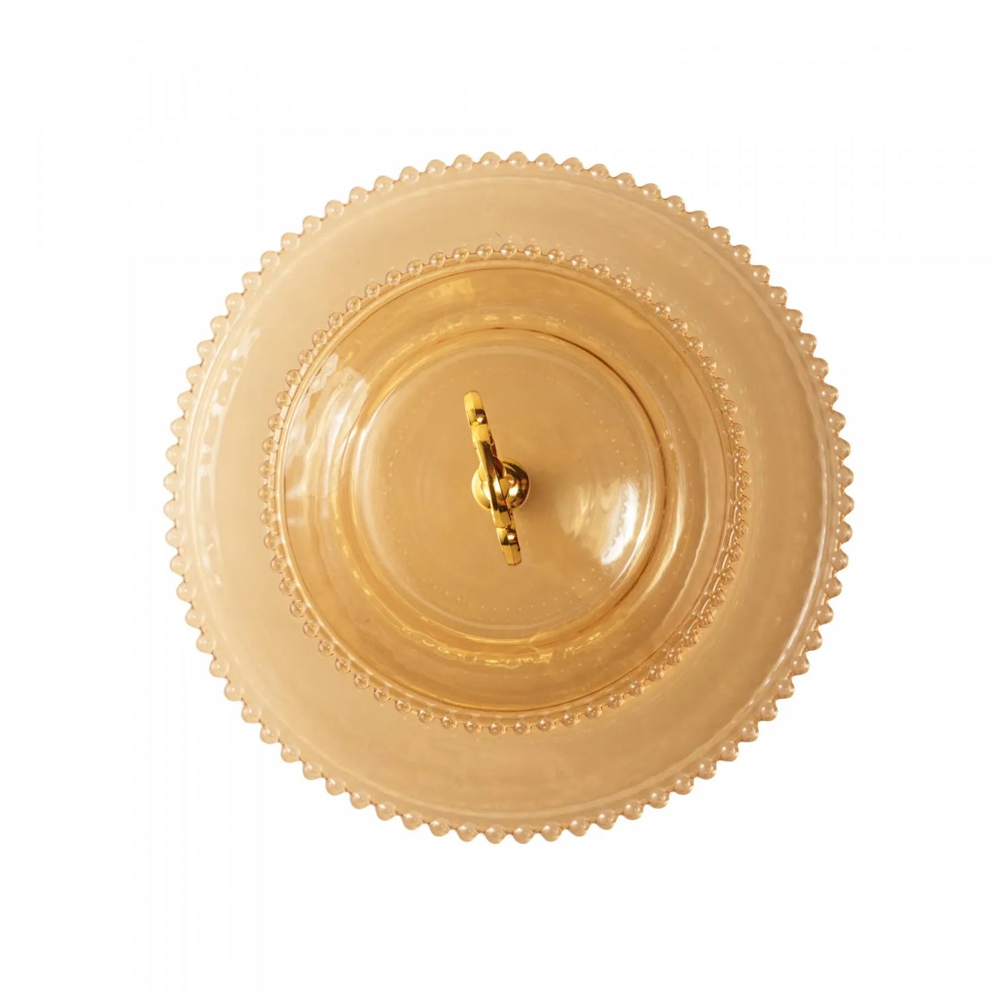 PORTA DOCES 2 ANDARES CRSIATL PEARL AMBAR METALIZADO