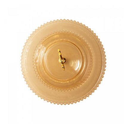 PORTA DOCES 2 ANDARES CRSIATL PEARL AMBAR METALIZADO