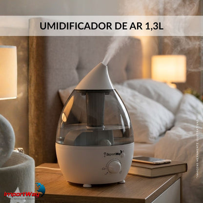 Umidificador De Ar Ambiente 1,3l Elétrico Bivolt