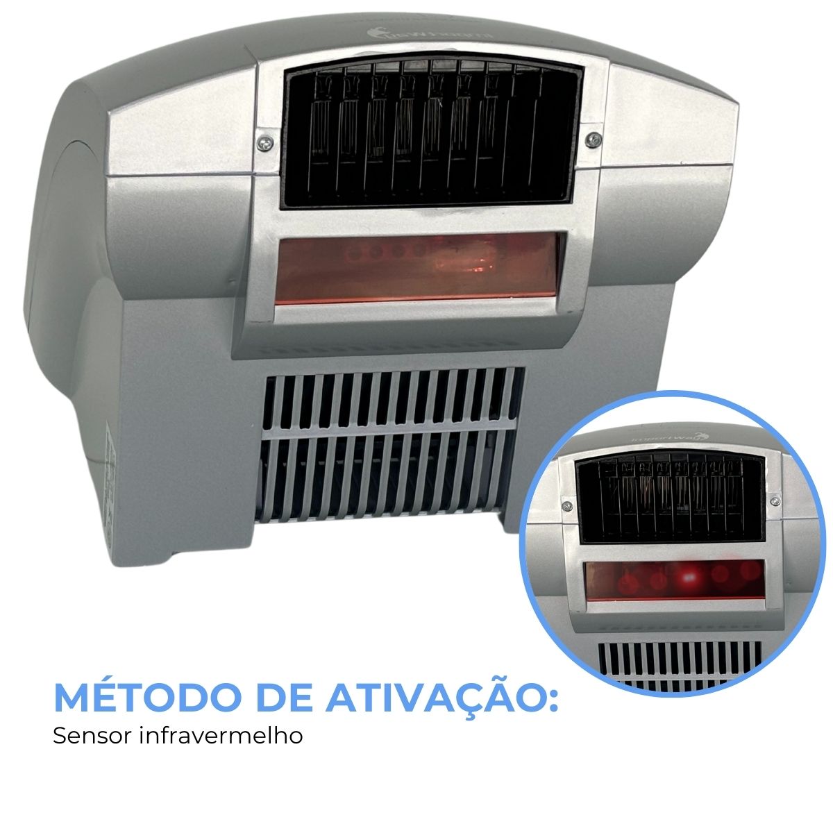 Secador de Mãos Automático Importway Sensor 127V 1500W Cinza Parede