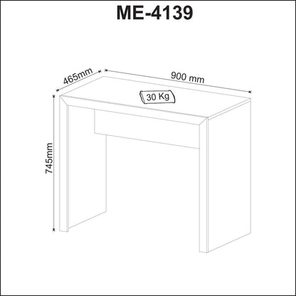 Mesa Escrivaninha  Me4139 Amêndoa Tecno Mobili