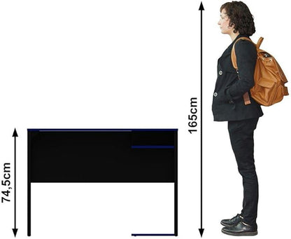 Mesa Gamer Tecnomobili ME4161 Preto e Vermelho