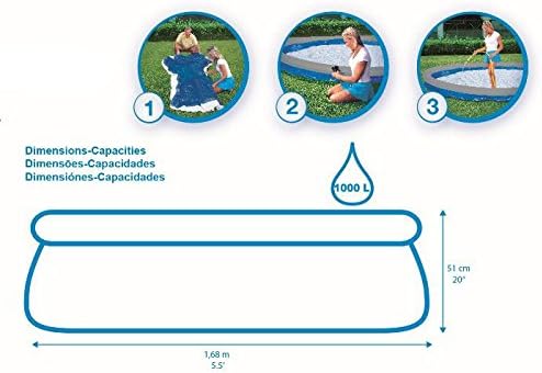 Piscina Inflável Fast Set 1.000L 1,68mx51cmcm Bestway Azul