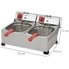 Fritadeira Elétrica 2 Cubas 6L 220V Marchesoni Inox