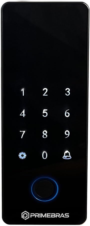 FECHADURA DIGITAL BLUETOOTH PRIMEBRAS ATHENAS VIDRO