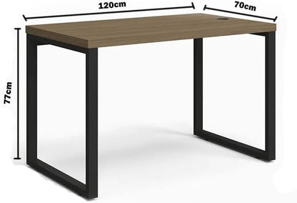 Mesa Escritório Secretária Kappesberg Frame F120 - Marrom