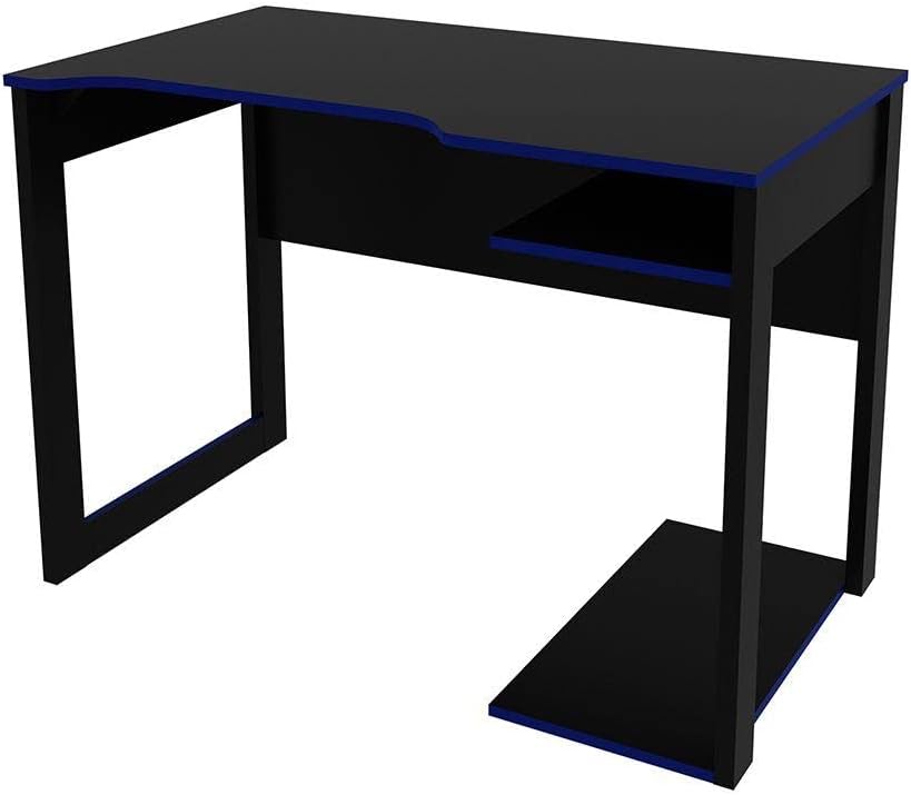 Mesa Gamer Tecnomobili ME4161 Preto e Azul