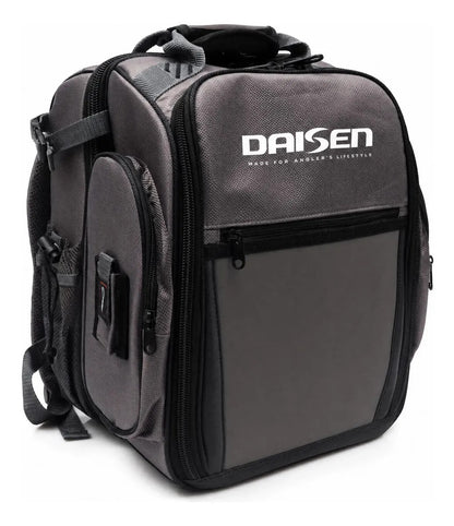 Mochila De Pesca Daisen Com 3 Estojos Black Grey Para Pesca