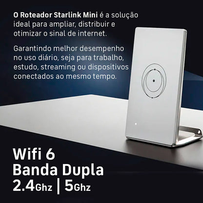 Roteador Starlink Mini Gen 3 WiFi 6 Tri-Band Mesh IP56 UTR-251 Branco