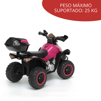 Quadriciclo Elétrico Infantil Rosa Importway