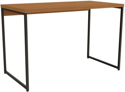 Mesa De Escritório Escrivaninha Kappesberg Industrial Canela/Preto Fosco 118cm