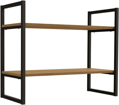 Nicho Kappesberg 2 Prateleiras Industrial Canela/Preto fosco 60cm x 72cm