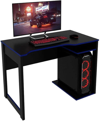 Mesa Gamer Tecnomobili ME4161 Preto e Azul