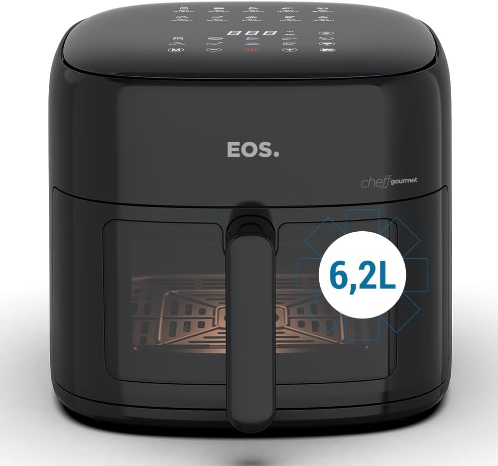 Air Fryer Eos Chef Gourmet 6.2 Litros Digital Preta 127V