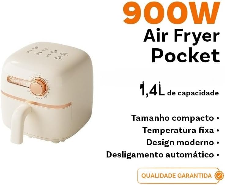 Mini Air Fryer 1.4L Individual 900w - Gaabor