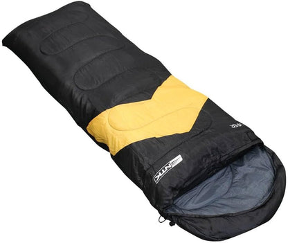 Saco de Dormir Solteiro NTK Viper Preto e Laranja