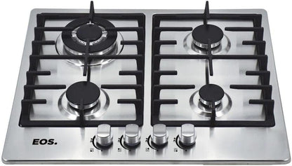Cooktop a Gás 4 Bocas EOS Inox ECG04 Bivolt