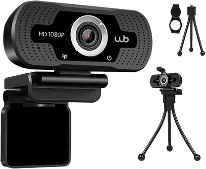 Webcam Full HD 1080P WB Amplo Ângulo 110°