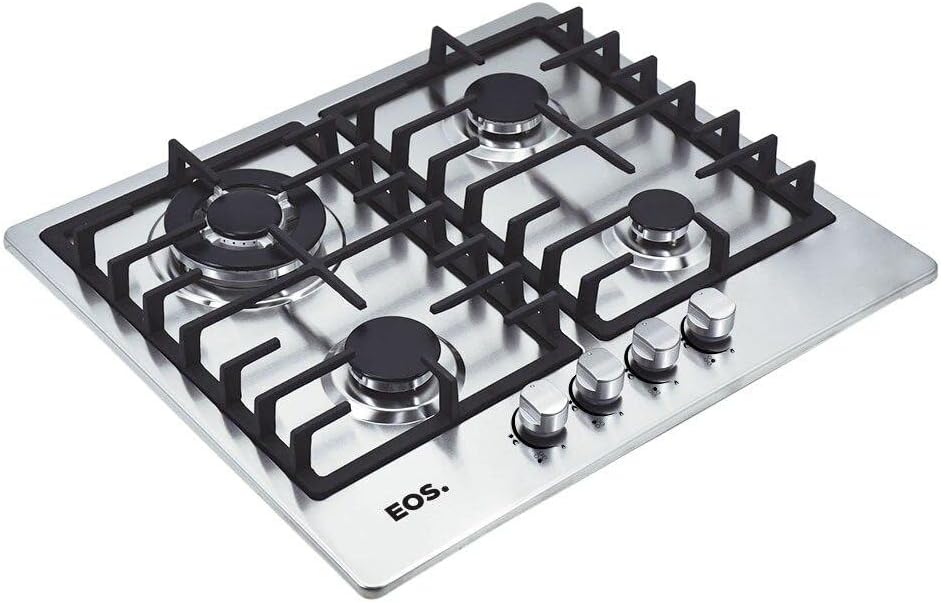 Cooktop a Gás 4 Bocas EOS Inox ECG04 Bivolt