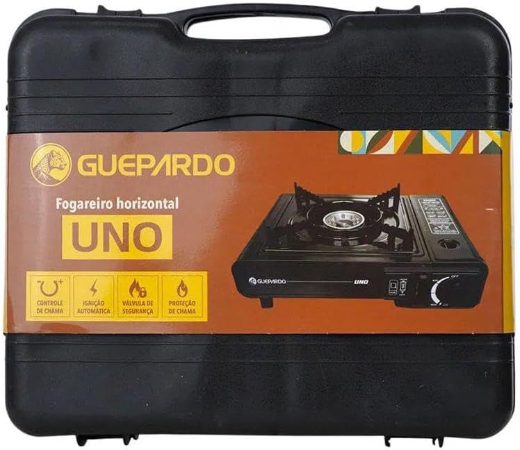 FOGAREIRO DE MESA PORTÁTIL GUEPARDO UNO NTK  PRETO