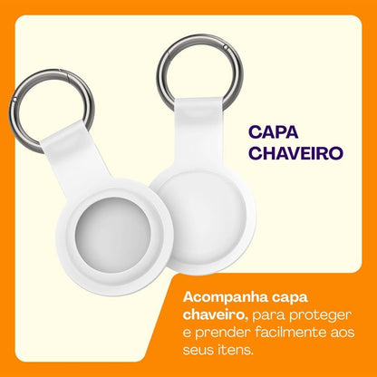 Kit 2 Localizadores De Objetos Bluetooth My Finder Tag Branco Geonav