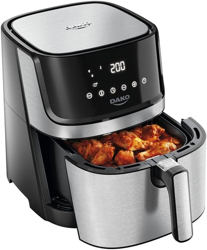 Air Fryer 5 Litros Inox com Painel Digital Dako