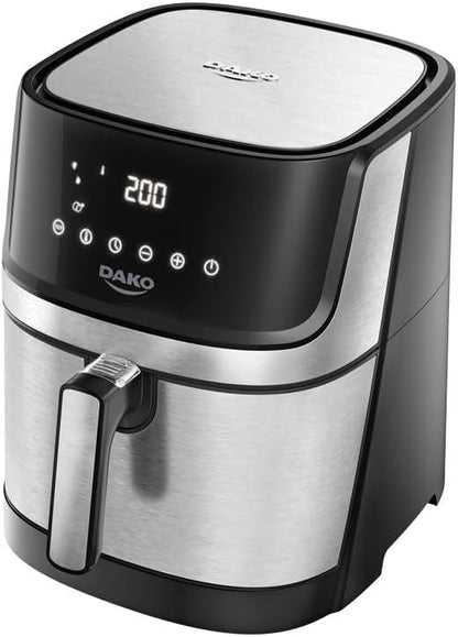 Air Fryer 5 Litros Inox com Painel Digital Dako