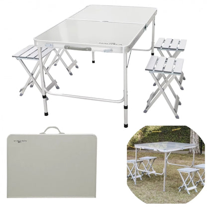 Conjunto de Mesa e Banquetas Maleta Dobrável Royal Nautika