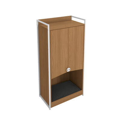 Armário 2 Portas e Cama Pet Canela Branco Kappesberg